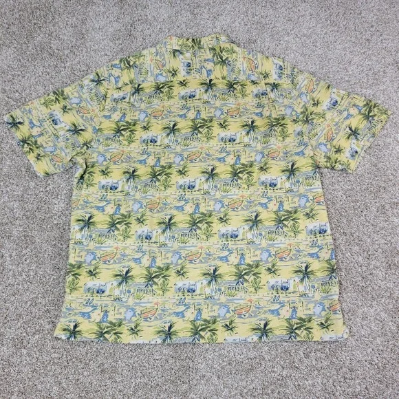 Margaritaville Mens XL Multicolor AOP Floral Hawaiian Button Up Short Sleeve - Picture 3 of 6
